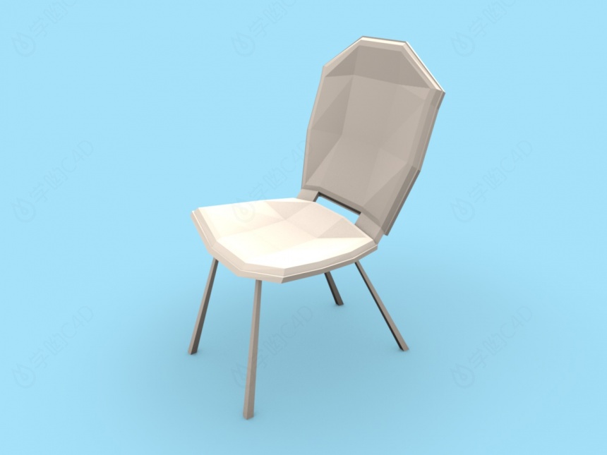 卡通椅子C4D模型