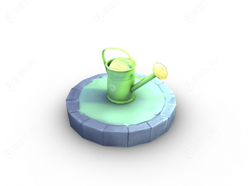 小水壶C4D模型