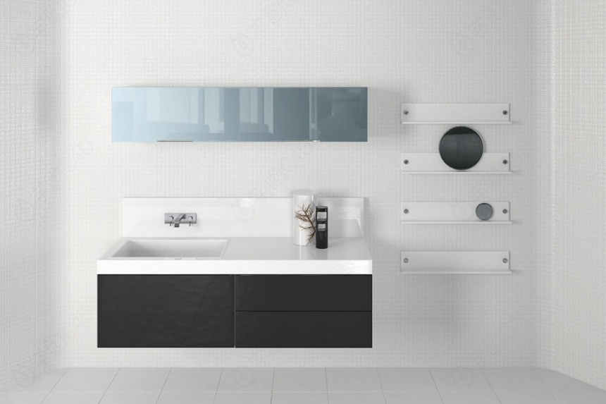 现代浴室柜C4D模型
