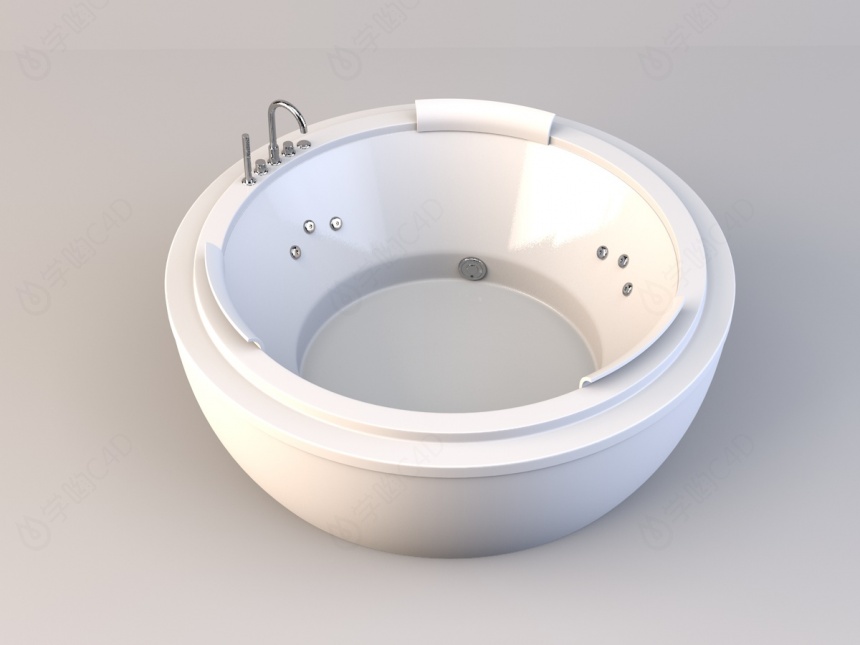 现代浴缸C4D模型