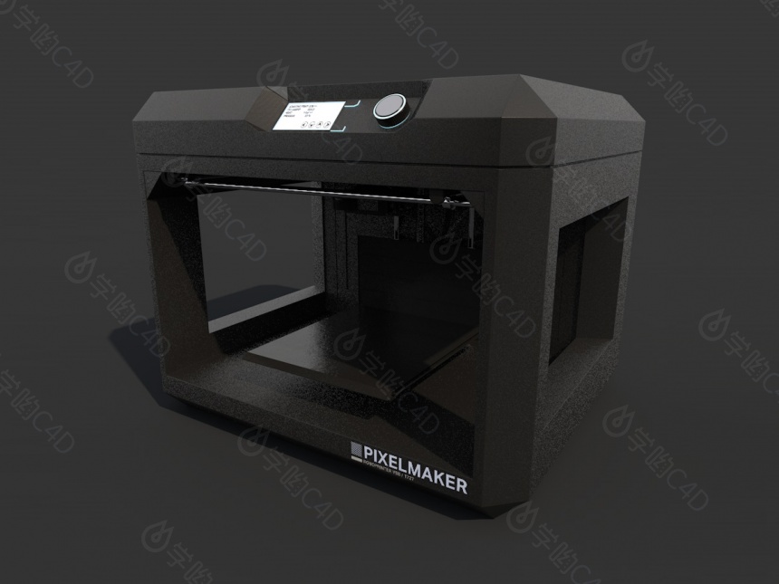 电子产品打印机C4D模型