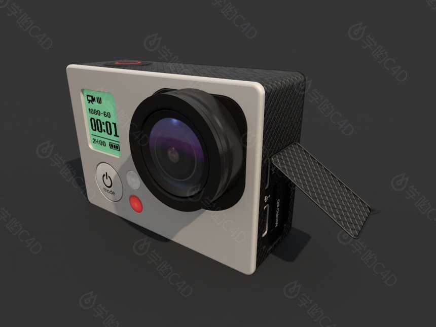 现代数码产品相机C4D模型