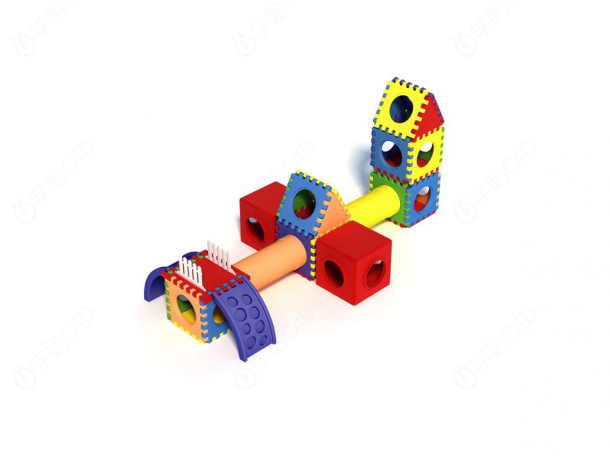 儿童积木玩具C4D模型