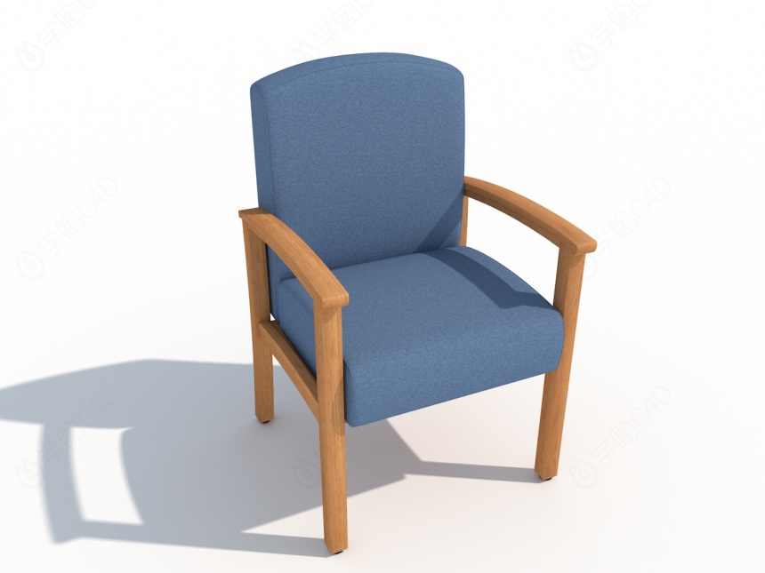 简单椅子C4D模型