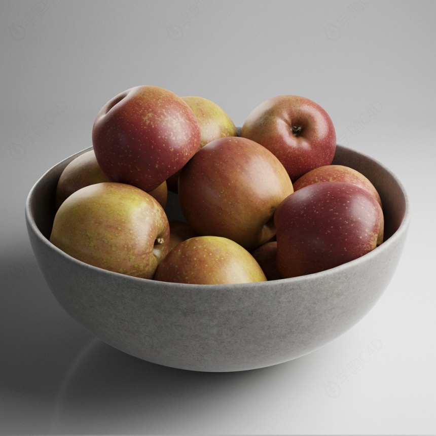 水果苹果C4D模型