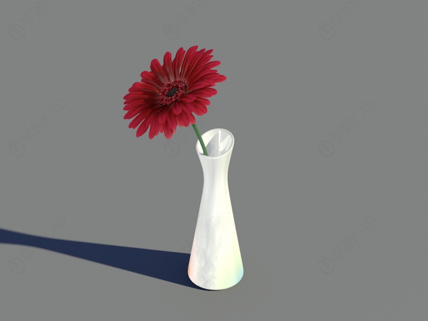 现代风格花瓶C4D模型