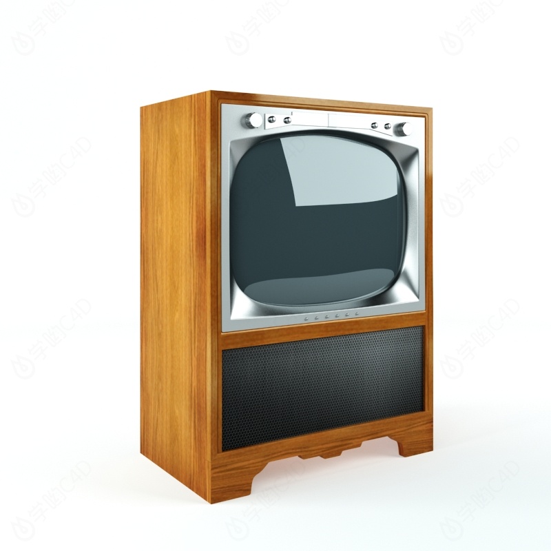 老电视C4D模型