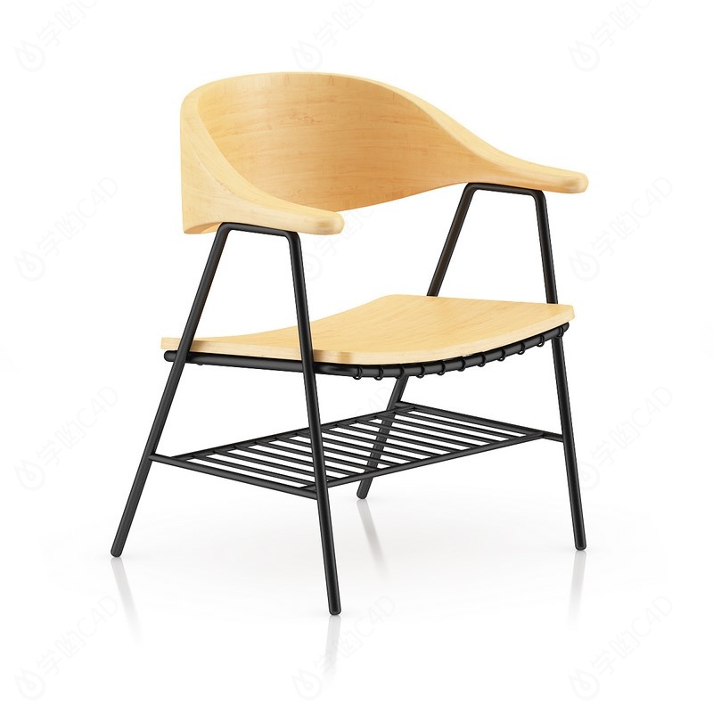 单人椅子C4D模型