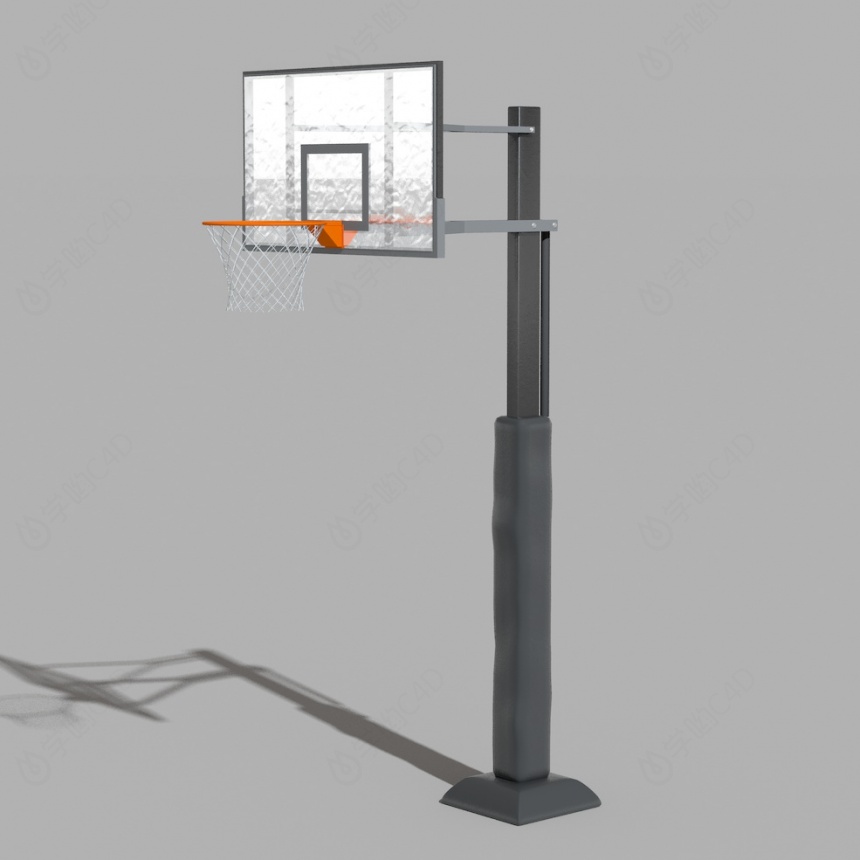 篮球框篮球架C4D模型