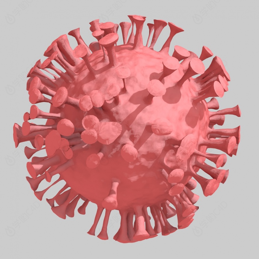 新冠病毒C4D模型