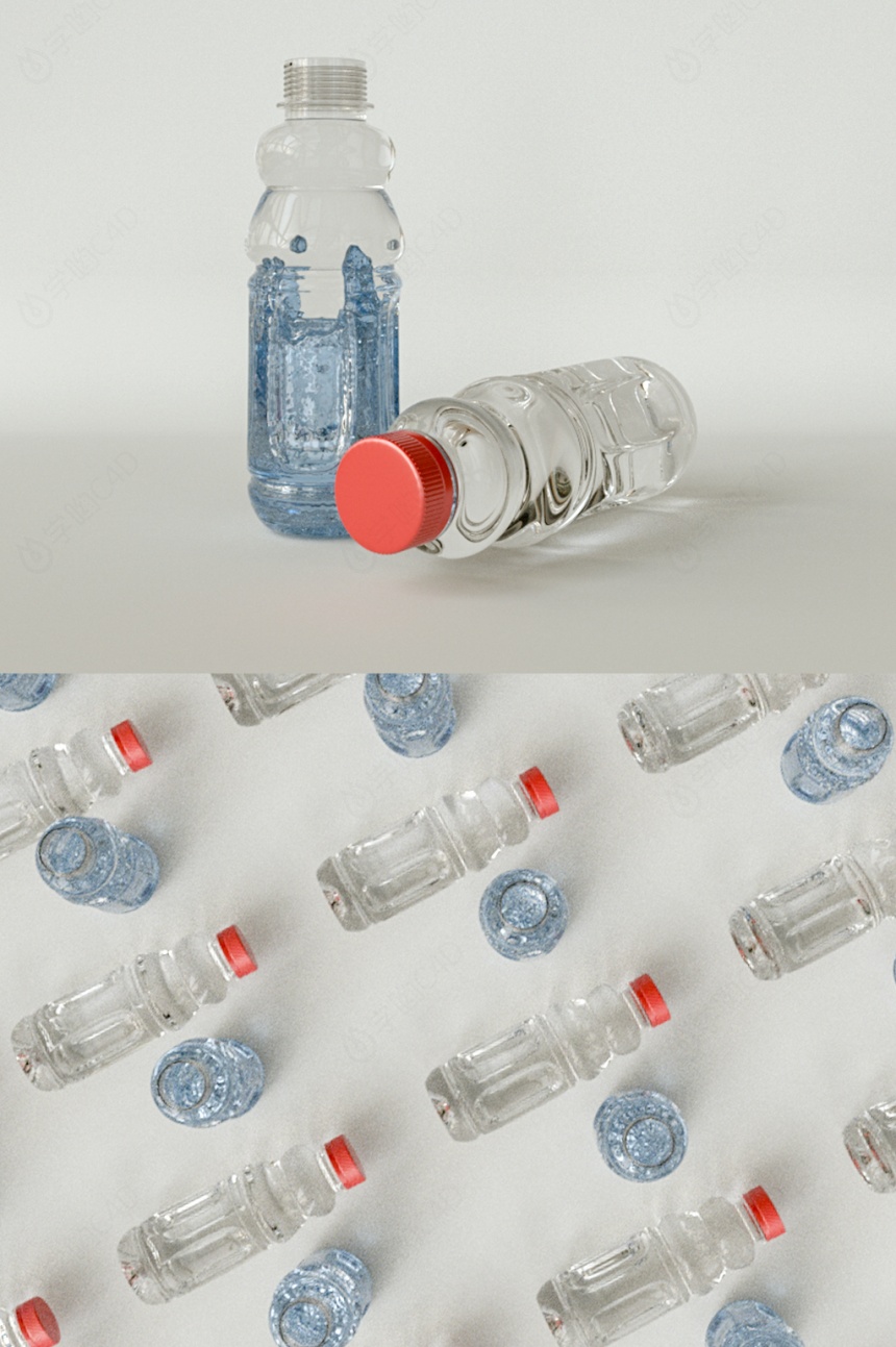 小瓶子C4D模型