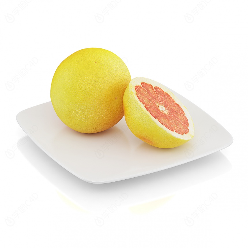 水果橙子C4D模型