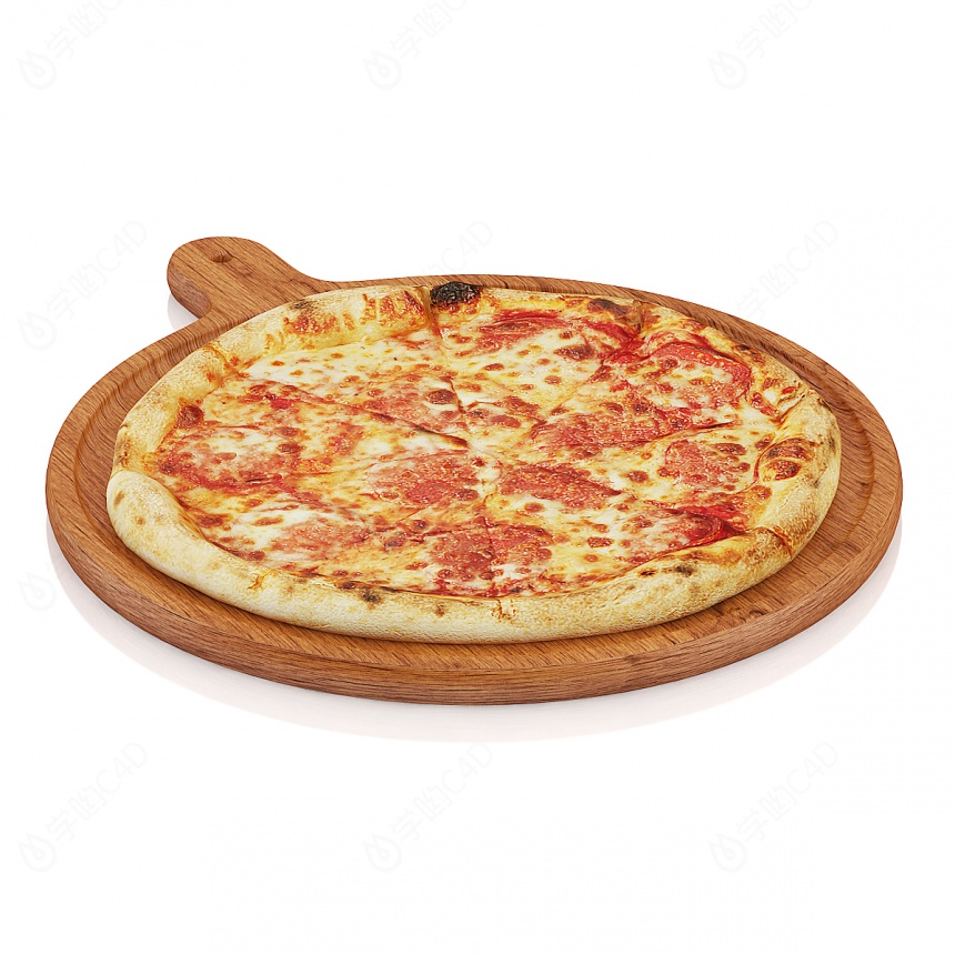 现代食物披萨C4D模型