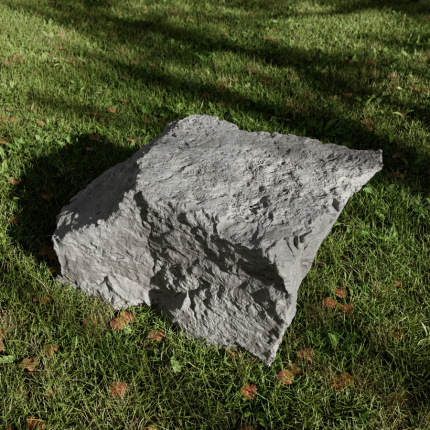 园林景观小品石头C4D模型