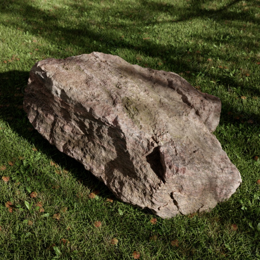 园林景观小品石头C4D模型