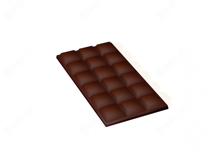 现代美食食物巧克力C4D模型