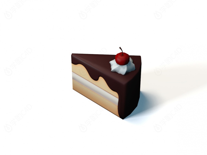 现代风格蛋糕C4D模型