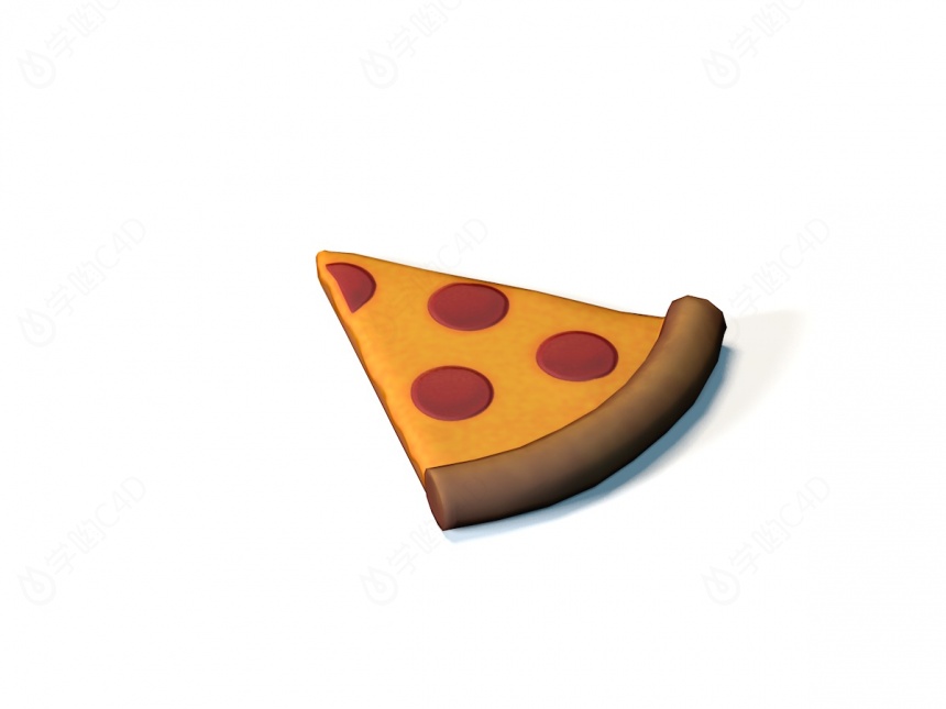 现代美食披萨C4D模型
