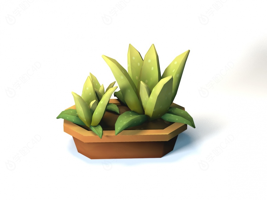 卡通植物C4D模型