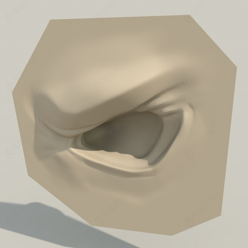 怪兽眼球C4D模型