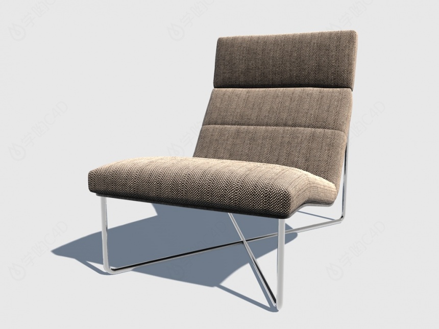 单人休闲沙发C4D模型
