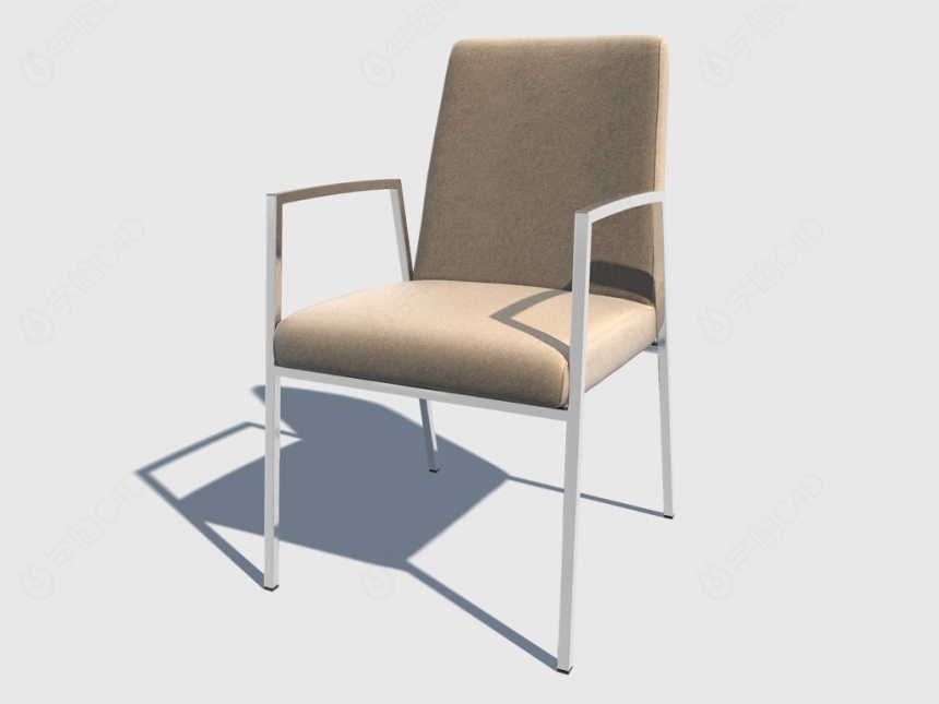 单人休闲椅C4D模型