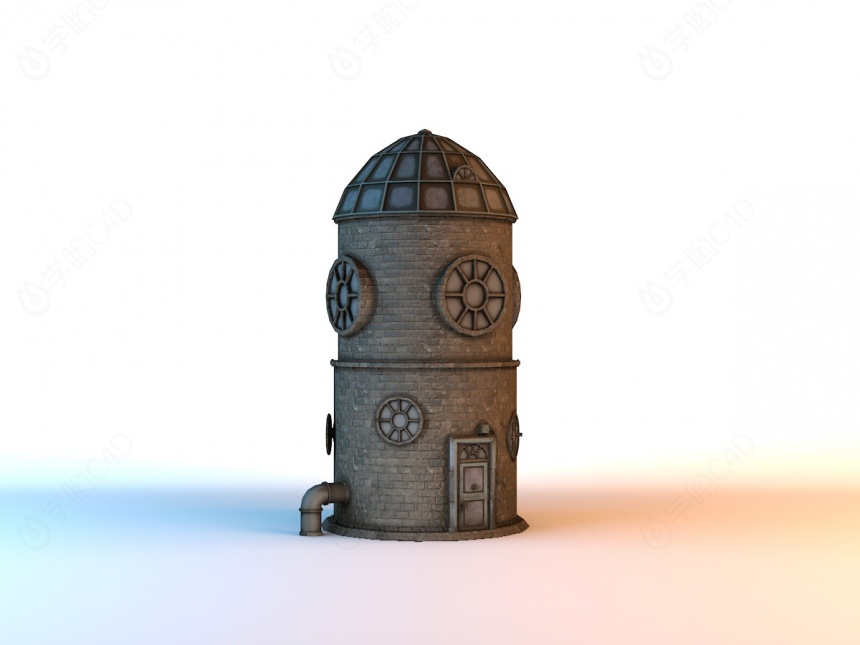 欧洲建筑城堡C4D模型