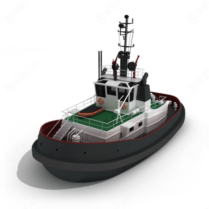 现代交通工具轮船C4D模型