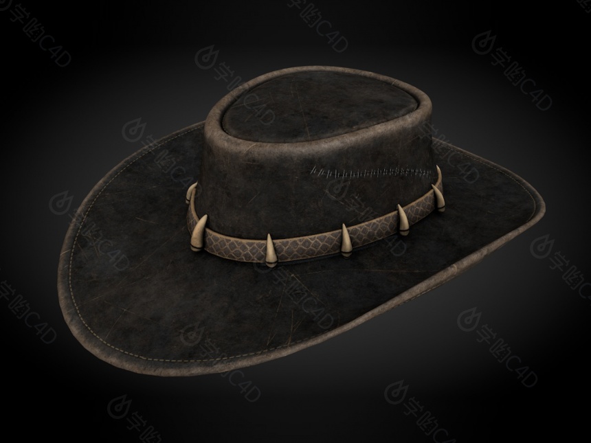 现代服饰帽子礼帽C4D模型
