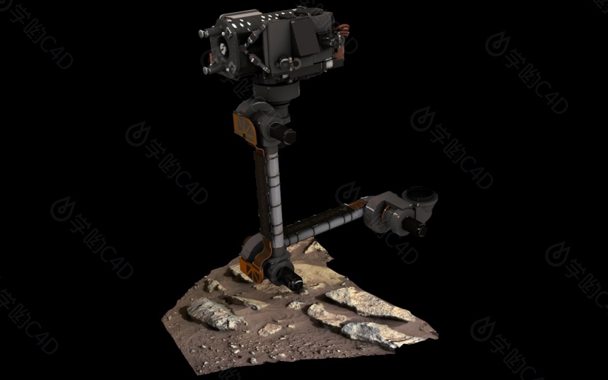 火星基地探测器C4D模型