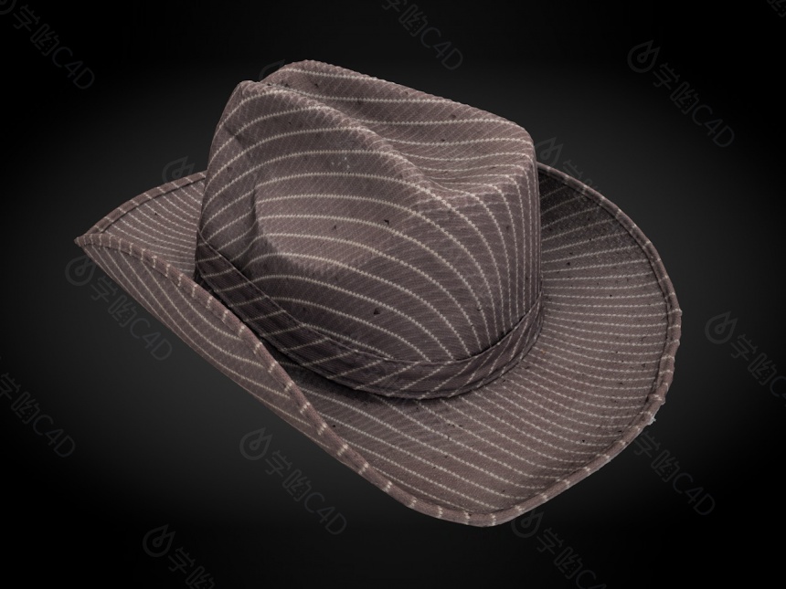 现代服装配饰帽子C4D模型