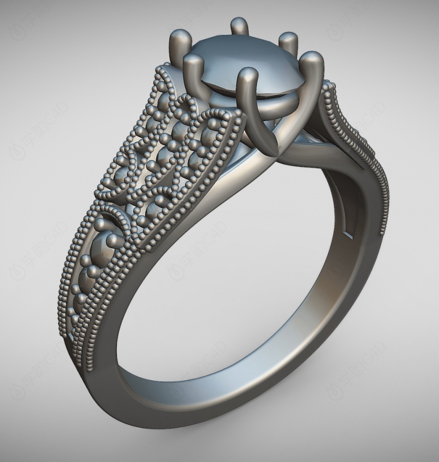 金属戒指首饰C4D模型