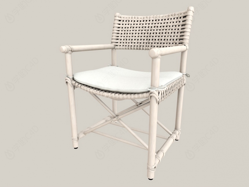 编制椅子C4D模型