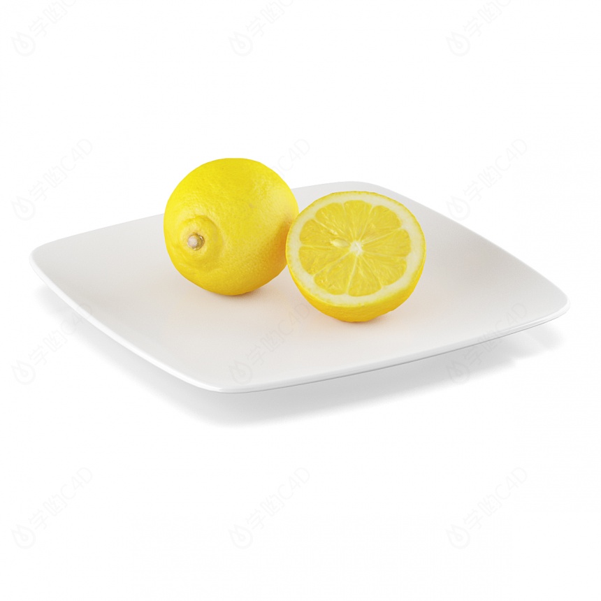 水果柠檬C4D模型