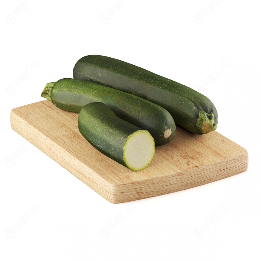 蔬菜青菜西葫芦C4D模型