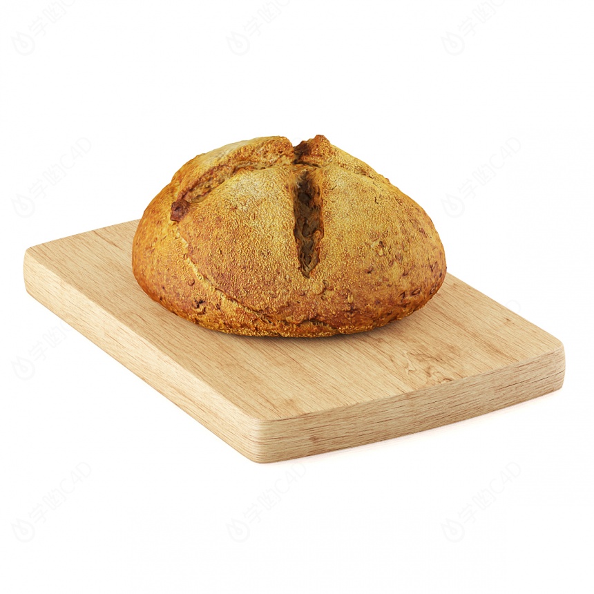 食品食物面包C4D模型