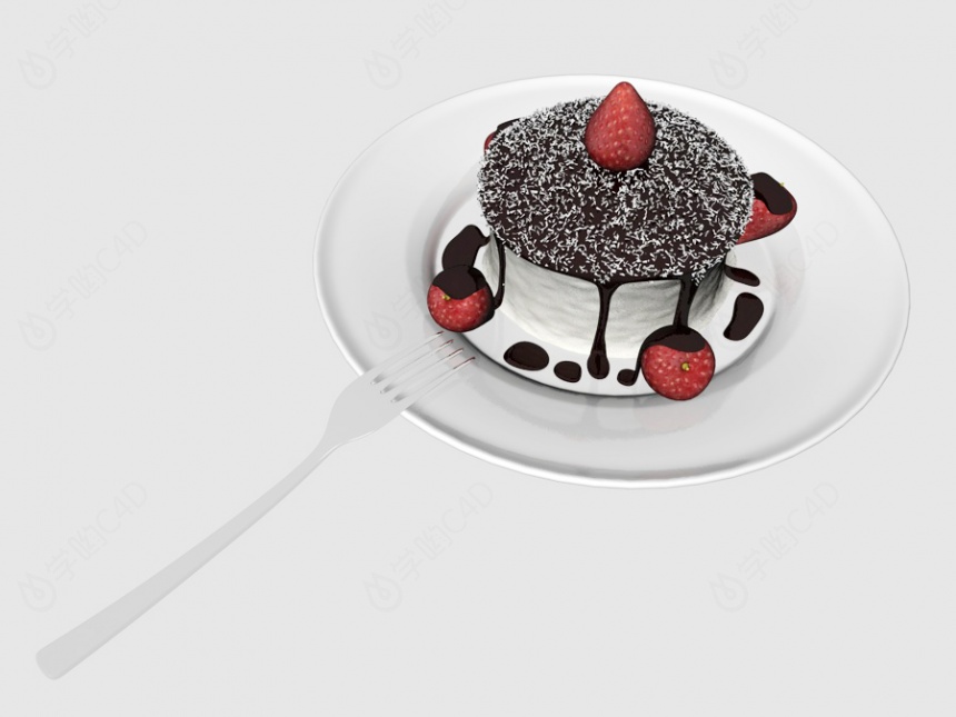 食物糕点蛋糕C4D模型