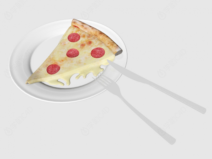 食物糕点蛋糕披萨C4D模型