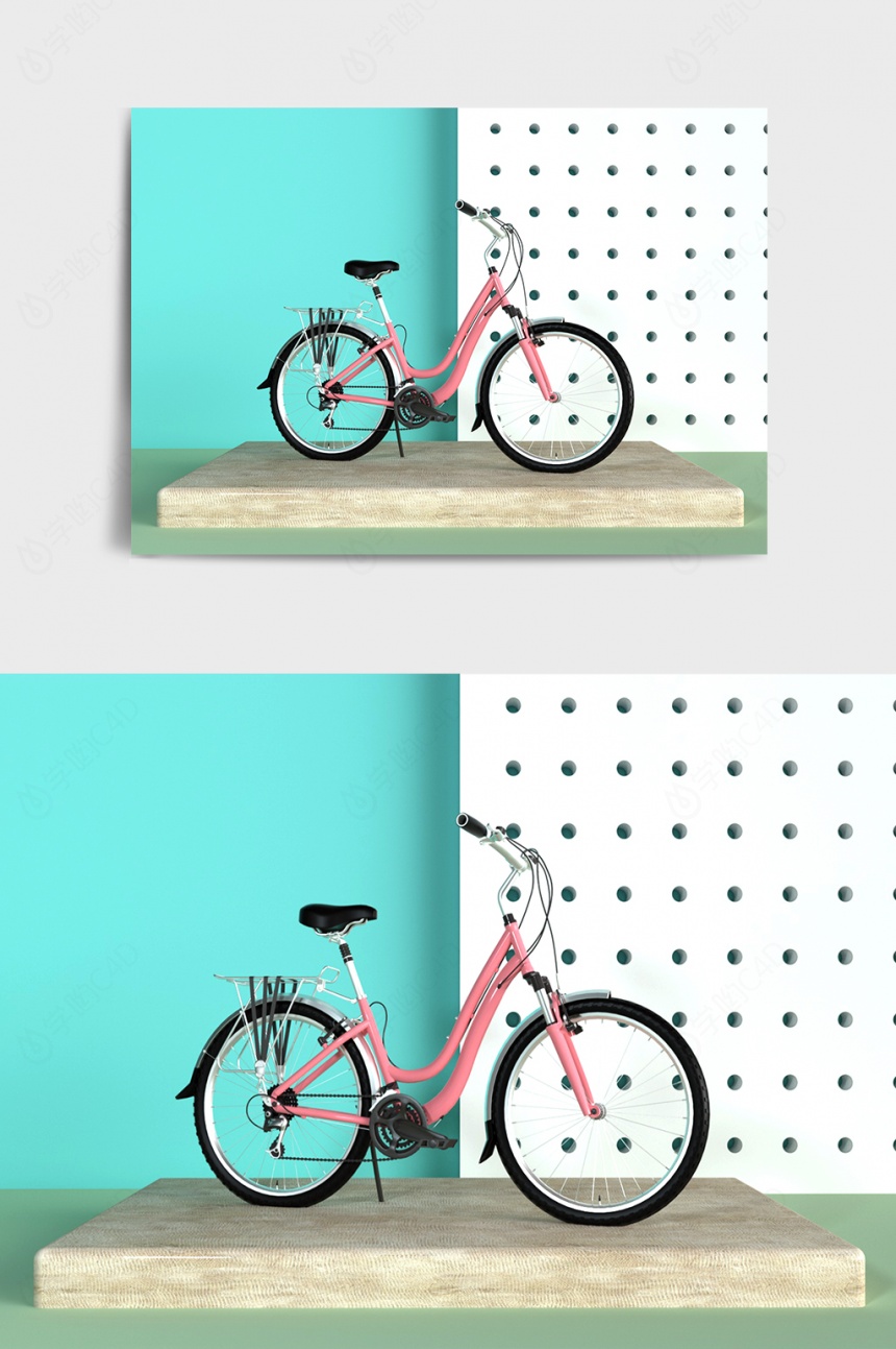自行车C4D模型