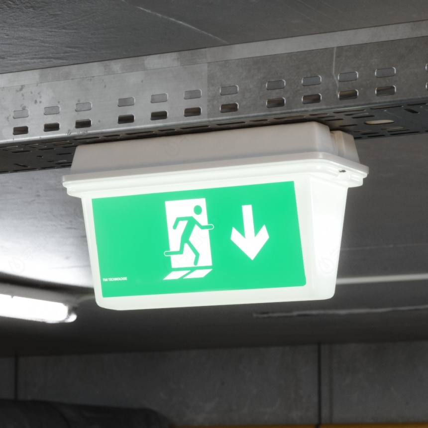 现代消防安全出口指示灯C4D模型