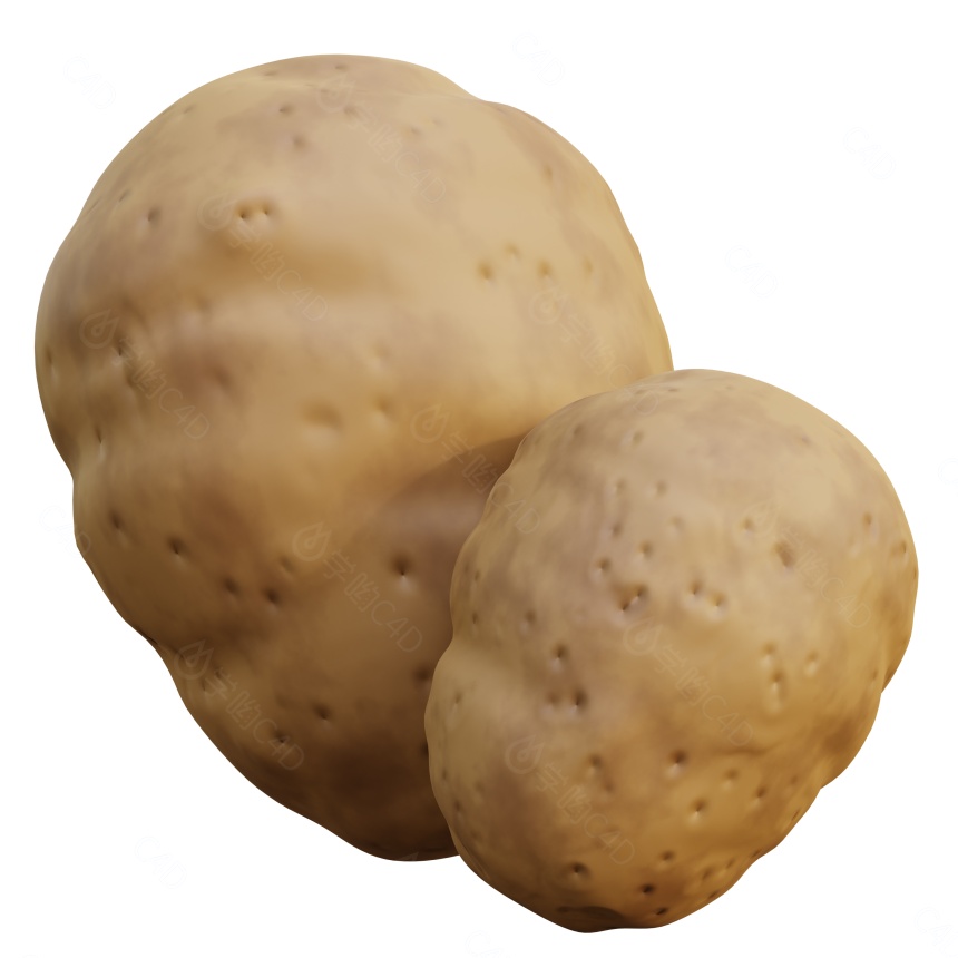 蔬菜土豆C4D模型