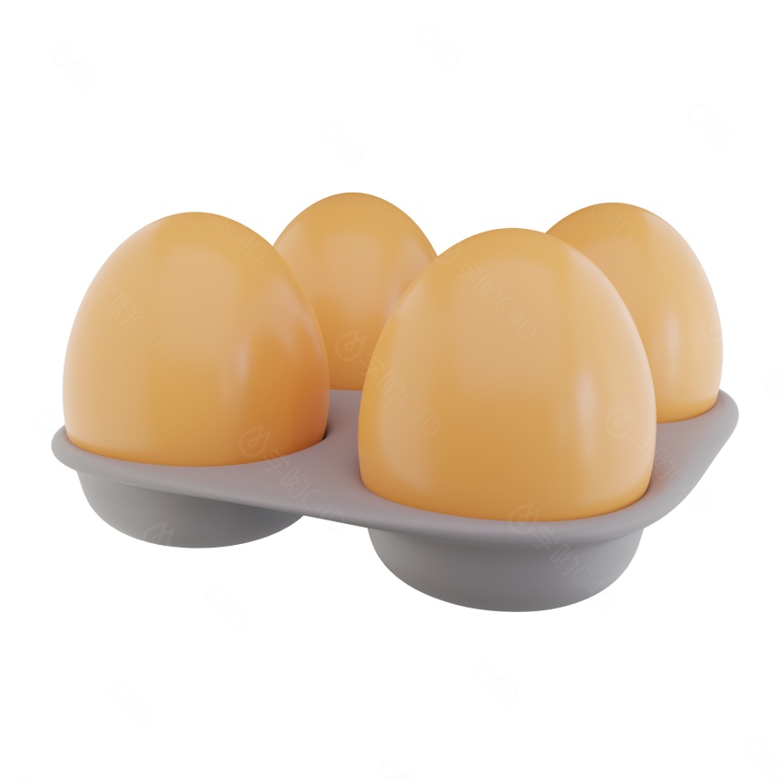 鸡蛋C4D模型