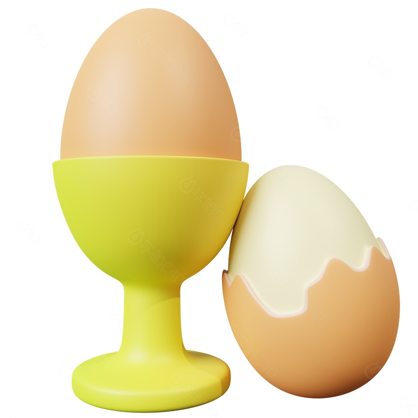 食物鸡蛋C4D模型