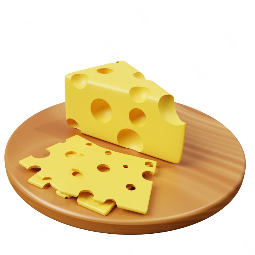 黄油奶酪C4D模型