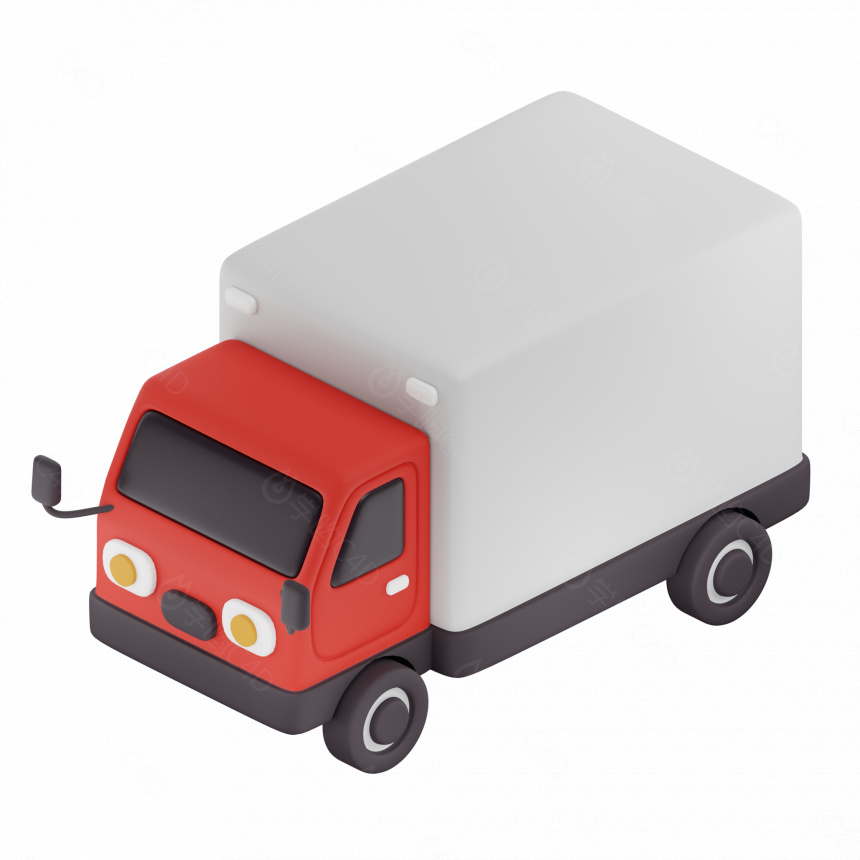 卡通汽车 货车车 小汽车 玩具车C4D模型