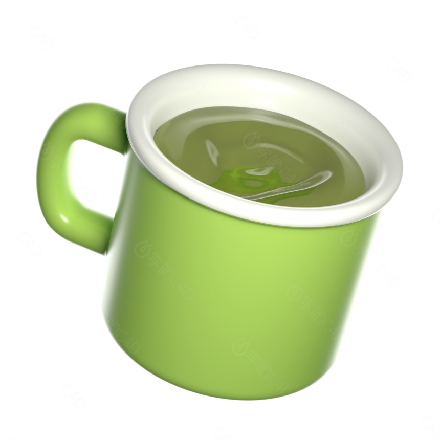 茶杯水杯C4D模型
