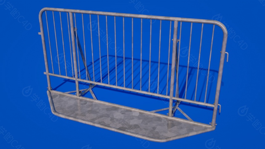 铁艺栏杆C4D模型