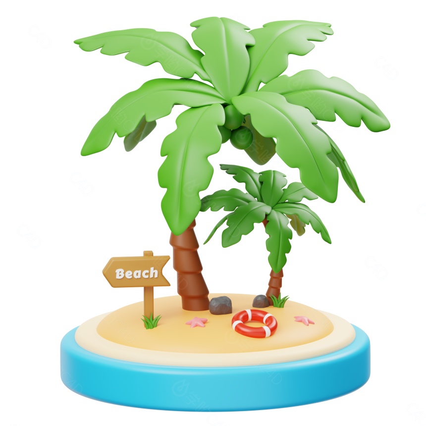 椰子树C4D模型