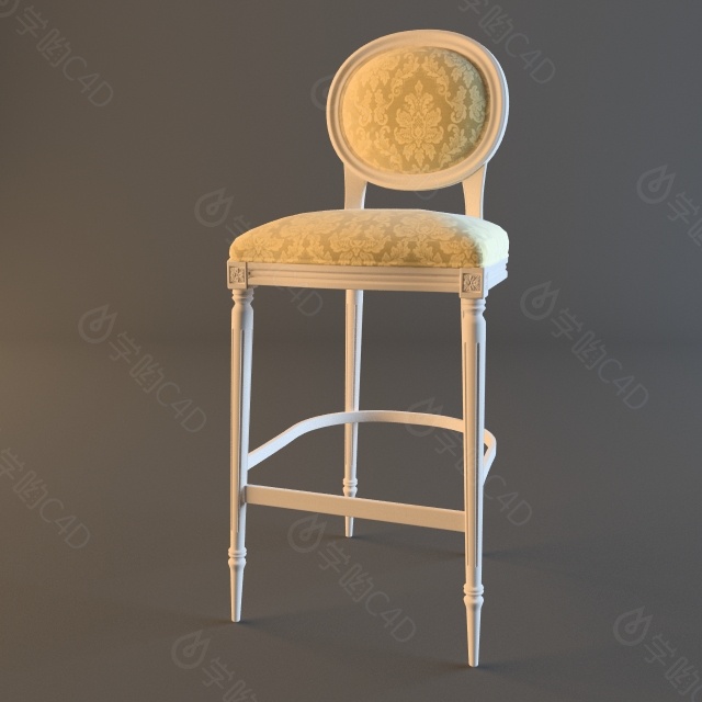 欧式椅子C4D模型