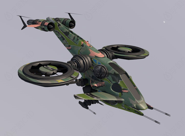 侦察飞行器模型飞机模型C4D模型